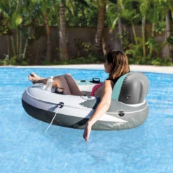Fauteuil Gonflable De Piscine INTEX River Run Turquoise -Piscines Ubbink Boutique 56825eu fauteuil gonflable river run 1