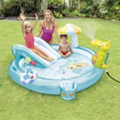 Aire De Jeux Gonflable Intex Alligator -Piscines Ubbink Boutique 57165 aire aligator ambiance 2 min