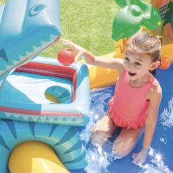 Aire De Jeux Gonflable Intex Jurassic / Dinosaure -Piscines Ubbink Boutique 57444np aire de jeux gonflable jurassic 3