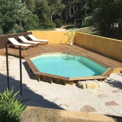 Piscine En Bois Octogonale Ubbink Océa 5,50 X 3,55 X 1,20 M - Liner Beige 9 Piscine En Bois Octogonale Ubbink Océa 5,50 X 3,55 X 1,20 M - Liner Beige -Piscines Ubbink Boutique 7504594 piscine bois octogonale ubbink ocea 355 550 beige ambiance