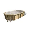 Piscine En Bois Octogonale Ubbink Océa 6,10 X 4,00 X 1,30 M - Liner Gris -Piscines Ubbink Boutique 7504744 bis