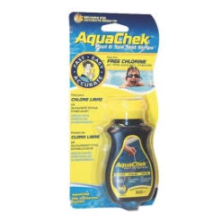 Tube De 50 Bandelettes D'analyse Aquachek Pour Piscines Traitées Au Chlore