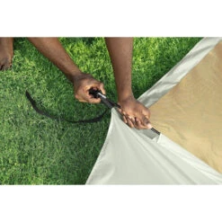 Auvent Pour Piscine Tubulaire Bestway Ø 3,05 à 5,49 M -Piscines Ubbink Boutique auvent rond bestway 2 ambiance installation 4