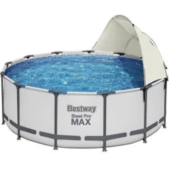 Auvent Pour Piscine Tubulaire Bestway Ø 3,05 à 5,49 M -Piscines Ubbink Boutique auvent rond bestway 3