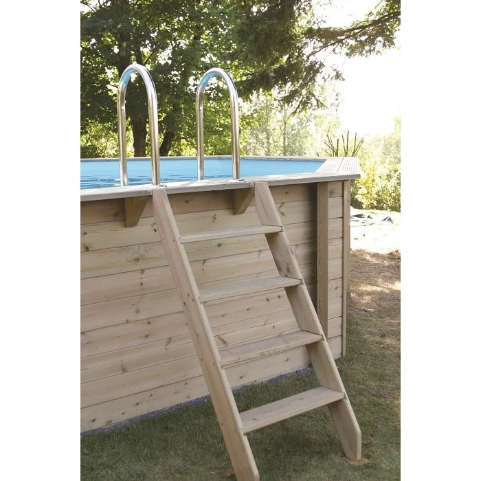 Piscine En Bois Rectangulaire Ubbink Azura 4,50 X 2,50 X 1,26 M - Liner Bleu 5 Piscine En Bois Rectangulaire Ubbink Azura 4,50 X 2,50 X 1,26 M - Liner Bleu – Image 3