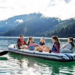 Set Bateau Gonflable 5 Places Intex Excursion 5 -Piscines Ubbink Boutique bateau intex excursion 8