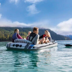 Set Bateau Gonflable 5 Places Intex Excursion 5 -Piscines Ubbink Boutique bateau intex excursion 9