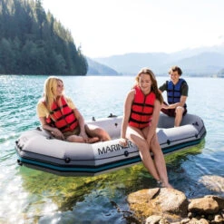 Set Bateau Gonflable 3 Places Intex Mariner 3 (rames Et Gonfleur Inclus) -Piscines Ubbink Boutique bateau intex mariner 7