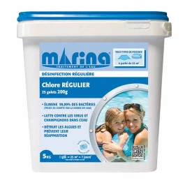 Marina Désinfection Régulière - Galets De Chlore Régulier 5kg 3 Marina Désinfection Régulière - Galets De Chlore Régulier 5kg
