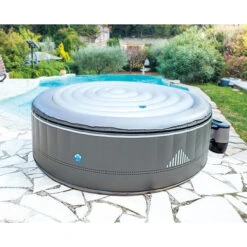 Piscines Ubbink Boutique -Piscines Ubbink Boutique couvercle gonflable pour spa rond netspa ambiance