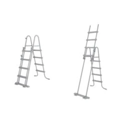 Piscine En Acier Bestway Hydrium Effet Bois Ø 5,50 X H 1,30 M -Piscines Ubbink Boutique echelle de securite