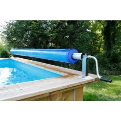Enrouleur De Bâche à Bulles Pour Piscine En Bois Ubbink Premium -Piscines Ubbink Boutique enrouleur b che premiumubbink piscine 3