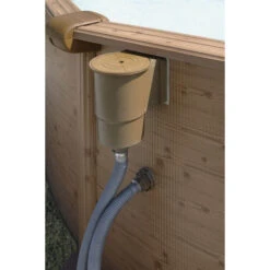 GRE Piscine Ronde Acier Gré Mauritius Imitation Bois - 4,60 X 1,30 M -Piscines Ubbink Boutique filtre piscine gre imitation bois