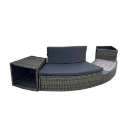 Entourage Rotin Pour Spa Bestway Lay-Z-Spa Ø 200 Cm - Gris Anthracite -Piscines Ubbink Boutique habillage de spa rond bestway 4 pieces 17424 11941750 31631770 1140x1140