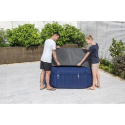 Couverture Thermique Pour Spa Carré Bestway L 180 X L 180 X H 71 Cm -Piscines Ubbink Boutique housse thermique carree energysense 180 m x 180 m x 71 cm lay z spa 5