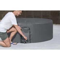 Couverture Thermique Pour Spa Rond Bestway Ø 180 X H 66 Cm -Piscines Ubbink Boutique housse thermique ronde energysense 180 m x 66 cm pour spa gonflable lay z spa 4