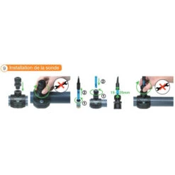 Sonde PH 2,5 M Pour Pompe Doseuse Automatic PH Et Electrolyseur Automatic Salt Bayrol -Piscines Ubbink Boutique installation de la sonde