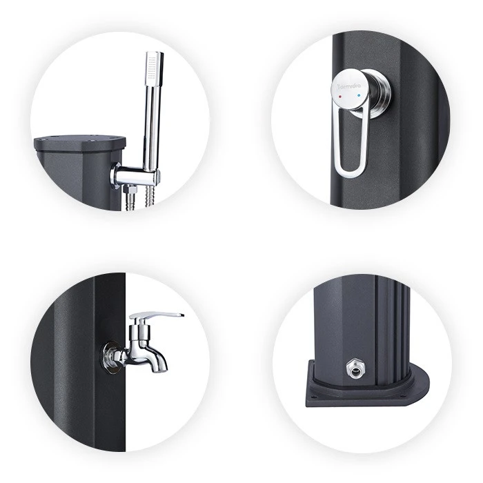 Douche Solaire Jolly Go 20L-Bleu Capri 4 Douche Solaire Jolly Go 20L-Bleu Capri – Image 2