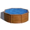 GRE Piscine Ronde Acier Gré Pacific Imitation Bois - 3,50 X 1,20 M -Piscines Ubbink Boutique kit350w piscine ronde acier gre pacific imitation bois 350 120
