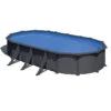 GRE Piscine Ovale Acier Gré Gris Anthracite - 7,30 X 3,75 X 1,32 M -Piscines Ubbink Boutique kitprov738gy 2 piscine gre ovale h132 1