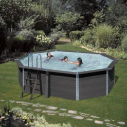 GRE Piscine Ovale Composite Gré - 5,24 X 3,86 X 1,24 M -Piscines Ubbink Boutique kpcov52 piscine ovale composite gre ambiance 3