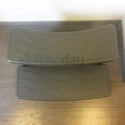 Marche-pied Pour Spa Gonflable Couleur Taupe -Piscines Ubbink Boutique marche pied spa dessus1