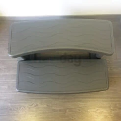 Marche-pied Pour Spa Gonflable Couleur Taupe -Piscines Ubbink Boutique marche pied spa dessus2