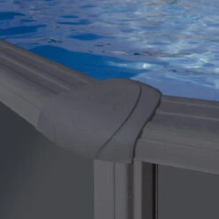 GRE Piscine Ovale Acier Gré Gris Anthracite - 7,30 X 3,75 X 1,20 M -Piscines Ubbink Boutique margelles piscine gre anthracite 2