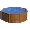 Piscine Ronde Acier Gre Mauritius Imitation Bois - Ø 3,50 X 1,32 M -Piscines Ubbink Boutique mauritius 350