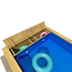 Piscine Pool'n Box Junior Procopi En Bois 3,7 X 2,4 M - Coffre Et Filtration Intégrés -Piscines Ubbink Boutique piscine bois pool n box junior 2 min
