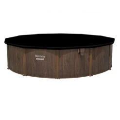 Piscine En Acier Bestway Hydrium Effet Bois Ø 5,50 X H 1,30 M -Piscines Ubbink Boutique piscine hors sol acier ronde 549 x 130 m hydrium 4