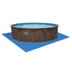 Piscine En Acier Bestway Hydrium Effet Bois Ø 5,50 X H 1,30 M -Piscines Ubbink Boutique piscine hors sol acier ronde 549 x 130 m hydrium 5