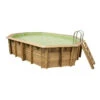 Piscine En Bois Octogonale Ubbink Azura 4,90 X 3,55 X 1,30 M - Liner Beige -Piscines Ubbink Boutique piscine ubbink azura 490 355 130 beige