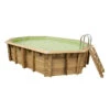 Piscine En Bois Octogonale Ubbink Azura 6,10 X 4 X 1,20 M - Liner Beige -Piscines Ubbink Boutique piscine ubbink azura 610 400 120 beige