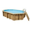 Piscine En Bois Octogonale Ubbink Azura 6,10 X 4 X 1,20 M - Liner Bleu -Piscines Ubbink Boutique piscine ubbink azura 610 400 120 bleu