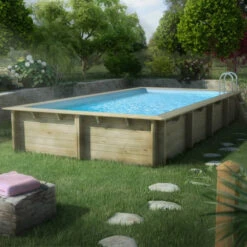 Piscine Weva Procopi En Bois 8 X 4 M -Piscines Ubbink Boutique piscine procopi 8 x 4 ambiance 3 min