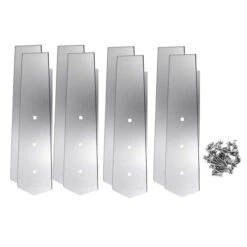 Kit De 8 Pièces Finition Margelles 135° Ubbink Alu Piscine Bois Octogonale -Piscines Ubbink Boutique platine linea droit set 8 finition margelles ubbink alluminium studio 6