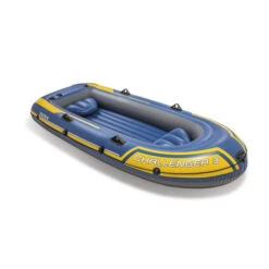 Set Bateau Gonflable 3 Places Intex Challenger