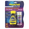 Bandelettes D'analyse Piscine Aquachek Chlorine 4 En 1 + Shock AquaChek - 50 Chlore Et 10 Shock -Piscines Ubbink Boutique testeur aquachek chlorine 4 en 1 shock